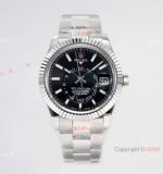 Super Clone Rolex Sky-Dweller AI Factory 9001 Blue Dial 904L Stainless Steel / 1:1 Copy Watch